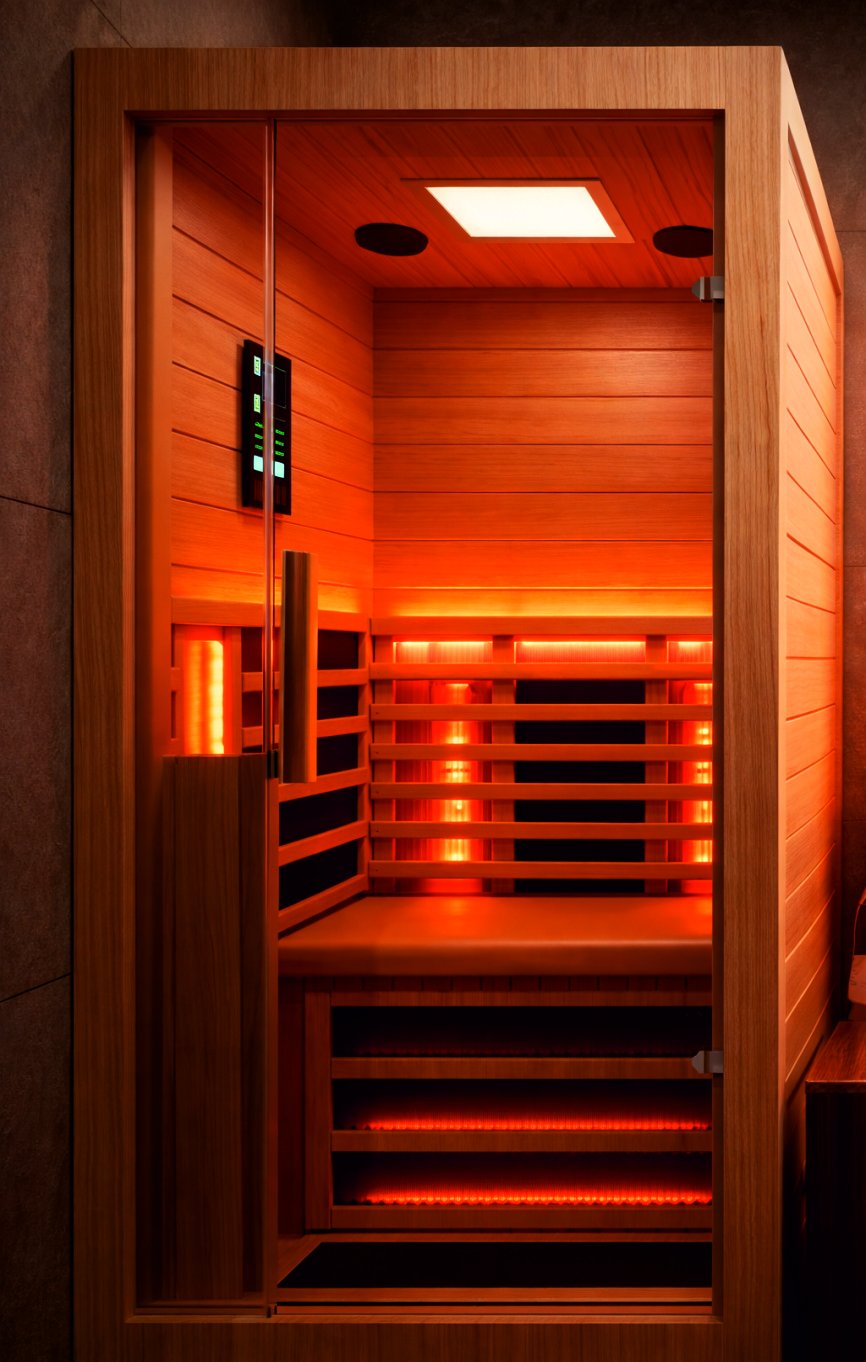 The infrared sauna cabin